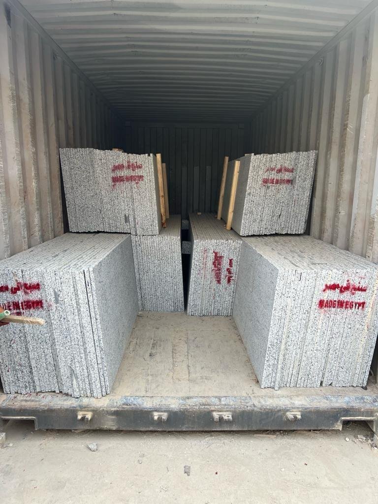 Granite tiles — Made in Egypt — export container ready