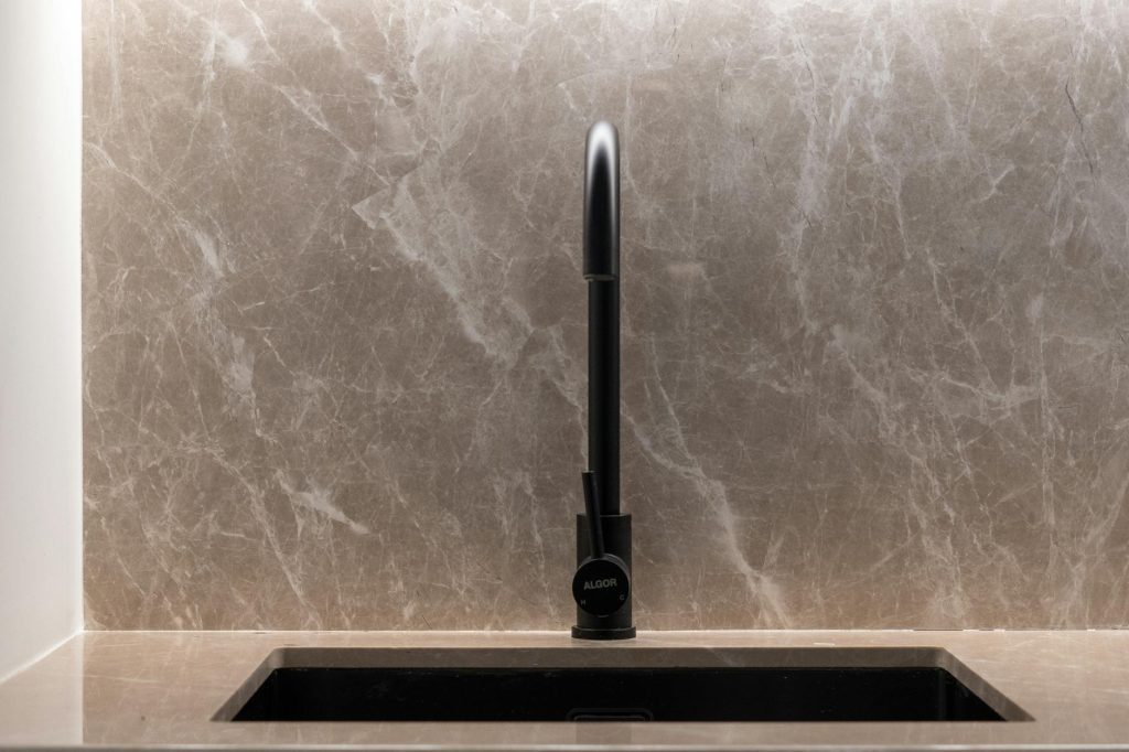 Galala marble used in a modern kitchen