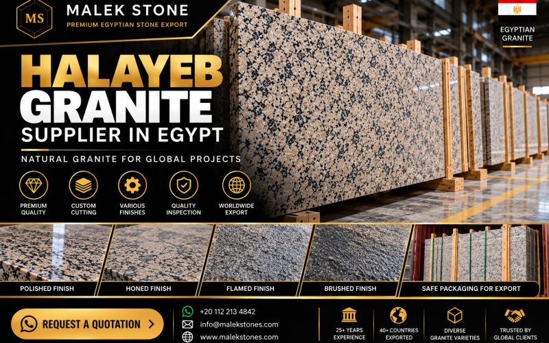 Halayeb granite export by Malek Stone